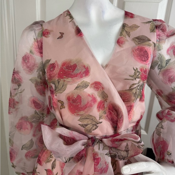 STORIA - Paisley and Floral Embroidered Mini Dress. D28 - Picture 8 of 15